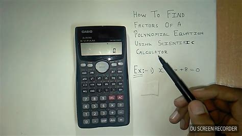 To find factors of polynomial equation using scientific calculator - YouTube