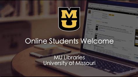 Mizzou Library Resources for Online Students - YouTube