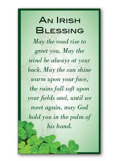 Gatto & Co – AN IRISH BLESSING PRAYER CARD