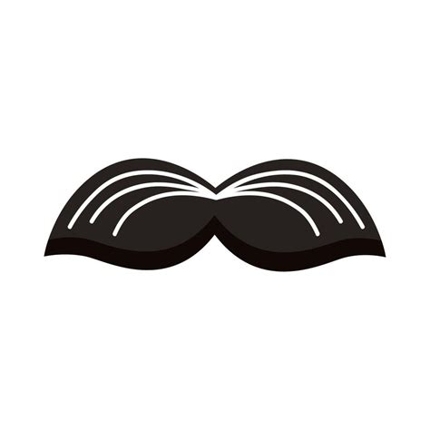 mustache silhouette style 12378682 Vector Art at Vecteezy