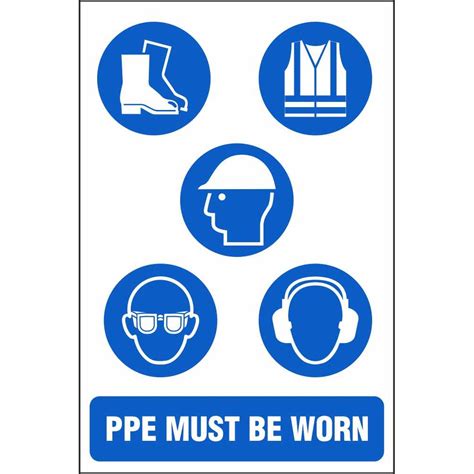 PPE Must Be Worn Signs | Multi Notice Site Safety Signs Ireland