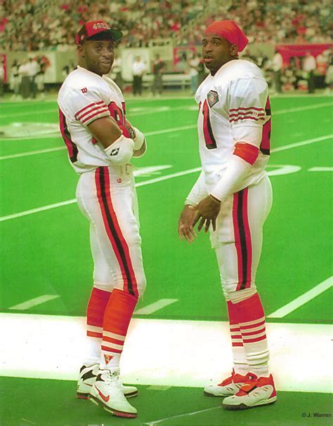 Deion Sanders and Jerry Rice 1994 | Pro football teams, Nfl football 49ers, 49ers football