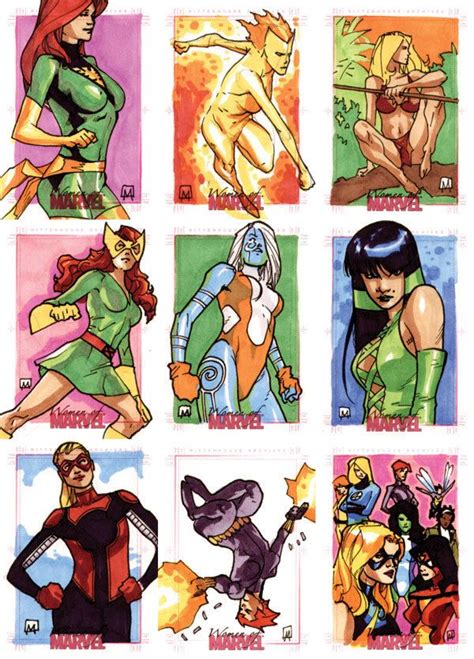 Marvel Superheroines Fan Art: Women of Marvel | Marvel, Marvel cards ...