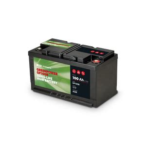 Green Power • Motorhome AGM leisure battery