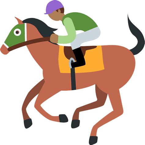 Horse racing emoji clipart. Free download transparent .PNG | Creazilla