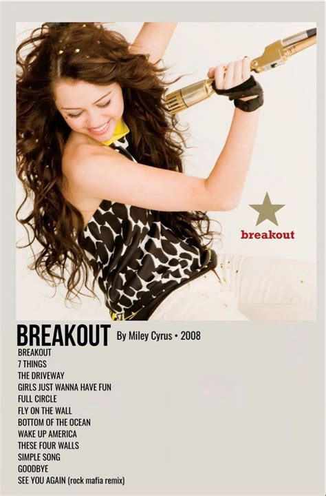 breakout | Miley cyrus, Miley, Hollywood records