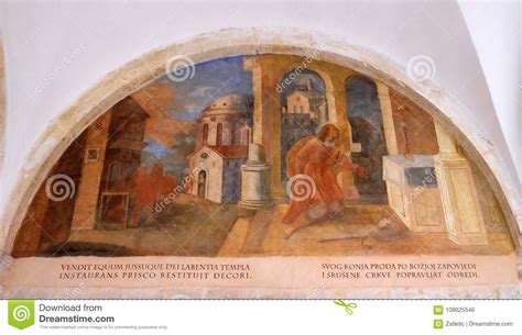 The Frescoes with Scenes from the Life of St. Francis of Assisi Editorial Photo - Image of ...