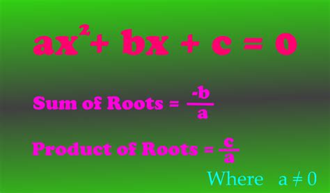 Quadratic Equation Formula Sum Of Roots - Tessshebaylo