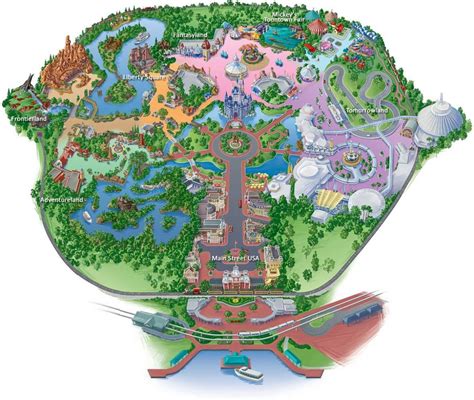 Hong Kong Disneyland map - Map of Hong Kong Disneyland (China)