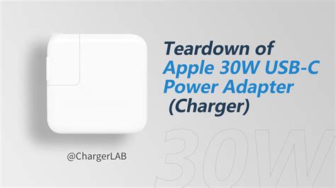 Teardown of Apple 30W USB-C Power Adapter (Charger) - Chargerlab