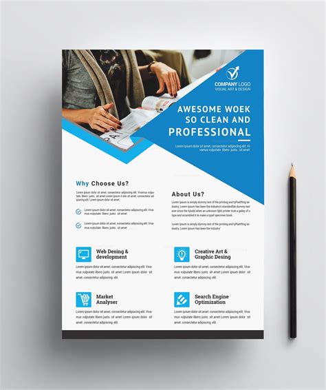 Professional Business Flyer Design | Business flyer templates, Business flyer, Graphic design flyer