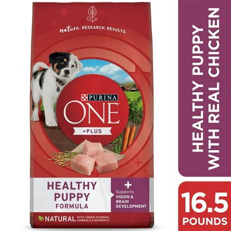 Purina ONE Healthy Puppy Natural Puppy Food, Chicken and Rice Dog Food for Puppies - 16.5 lb ...