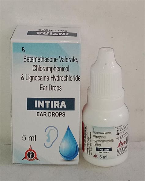 Betamethasone, Chloramphenicol, Lignocaine Ear Drops (Intira ...