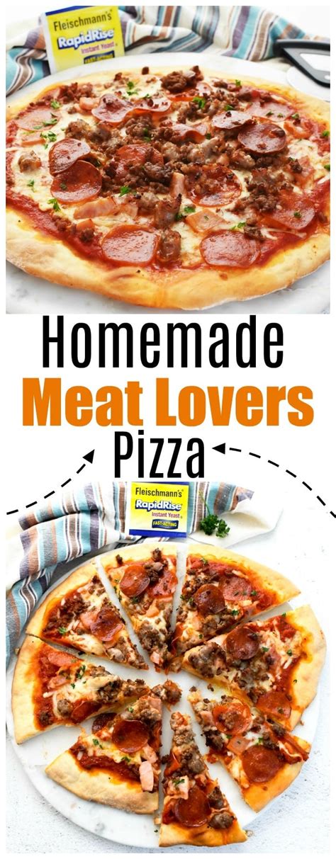 Homemade Meat Lovers Pizza Recipe - Sizzling Eats