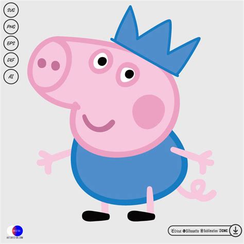 George Pig Peppa pig SVG PNG SVG PNG EPS DXF AI Vector Arts Collection Arts Vector