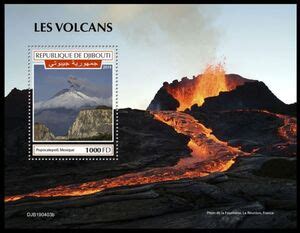 Stamp: Popocatepetl, Mexico (Djibouti(Volcanoes (2019)) Mi:DJ BL1328,Sn:DJ 1812