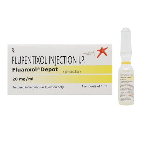 Fluanxol 20 mg Injection - Uses, Dosage, Side Effects, Price, Composition | Practo