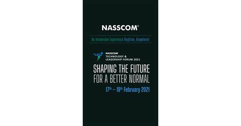 NASSCOM to Host the First-ever Virtual NASSCOM Technology And Leadership Forum 2021