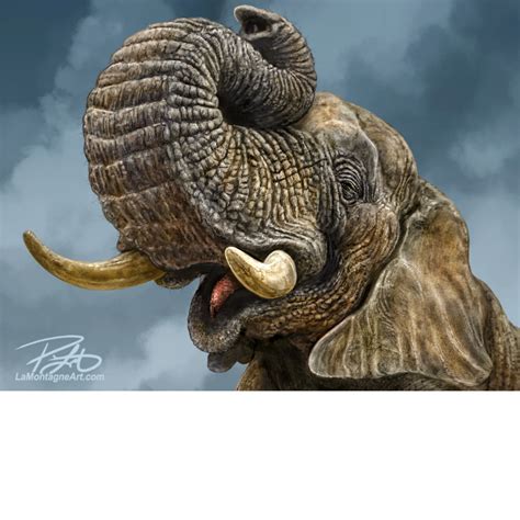 African Elephant - LaMontagne Art