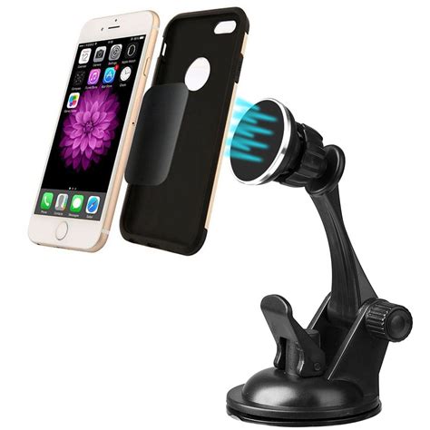 Insten Universal Dashboard Windshield Magnetic Car Mount Holder For Cell Phones Small Tablets w ...