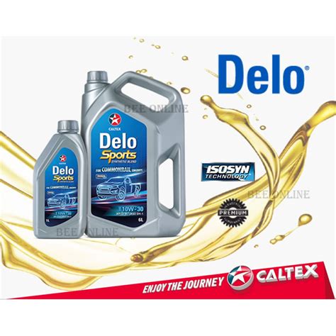 (FREE GIFT)CALTEX Delo Sports Synthetic Blend SAE 10W-30 (6+1L) Diesel Engine OiL | Shopee Malaysia