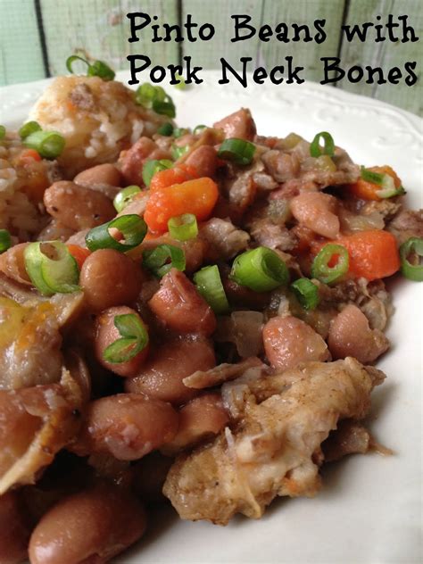 Pinto Beans with Pork Neck Bones | Turnips 2 Tangerines