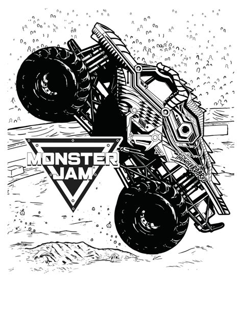 Get Your Kids Excited with Free Monster Jam Coloring Pages