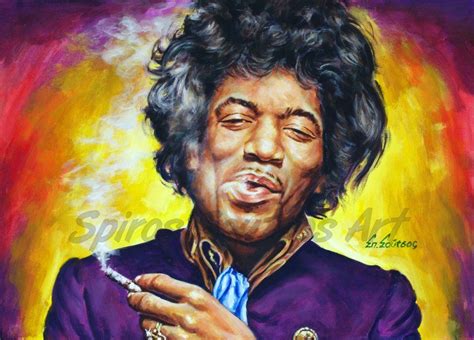 Jimi Hendrix painting portrait | original hand-painted poster artwork Movie Poster Wall, Poster ...