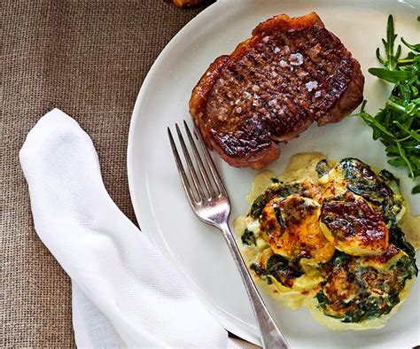 New York steak with potato and spinach dauphinoise | Australian Women's ...