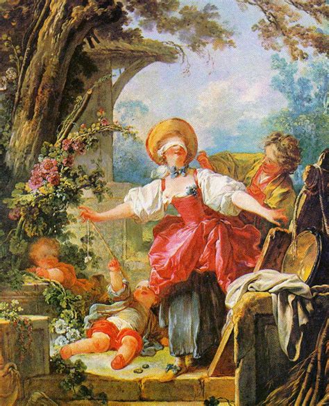 Rococo - Jean Honoré Fragonard - Le colin maillard Rococo Painting, Rococo Art, Oil Painting ...