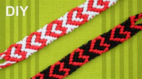 Heart Friendship Bracelet for Valentines Day / DIY Tutorial - YouTube