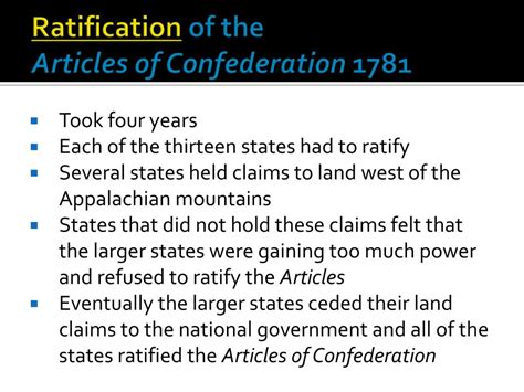 PPT - Confederation to Constitution 1776-1790 PowerPoint Presentation ...