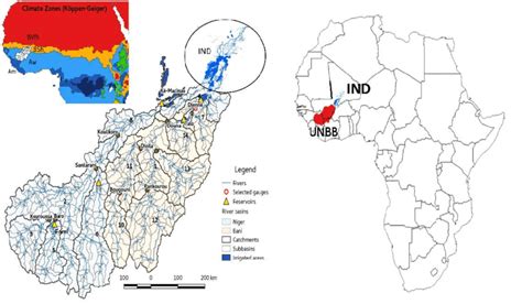 Map of the case study area of the Upper Niger Basin (UNB) and Inner... | Download Scientific Diagram