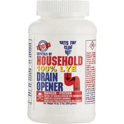 Departments - LYE DRAIN CLEANER 16OZ