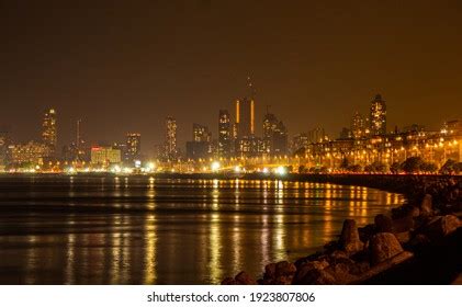 252 Mumbai Marine Drive Night Images, Stock Photos, 3D objects ...