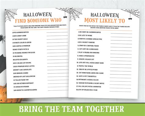 Halloween Office Party Games Halloween Games for Office - Etsy