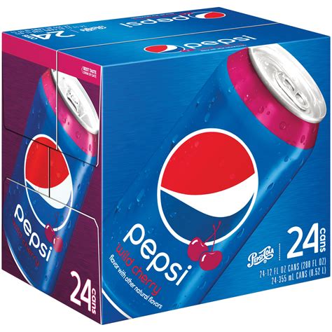 Pepsi Wild Cherry Soda, 12 Fl. Oz., 24 Pack - Walmart.com - Walmart.com