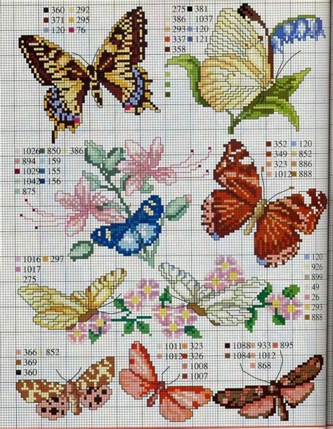 cross stitch butterfly chart | Palax | Butterfly cross stitch, Cross ...