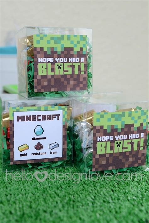 hellodesignlove | Minecraft party favors, Minecraft birthday, Minecraft ...