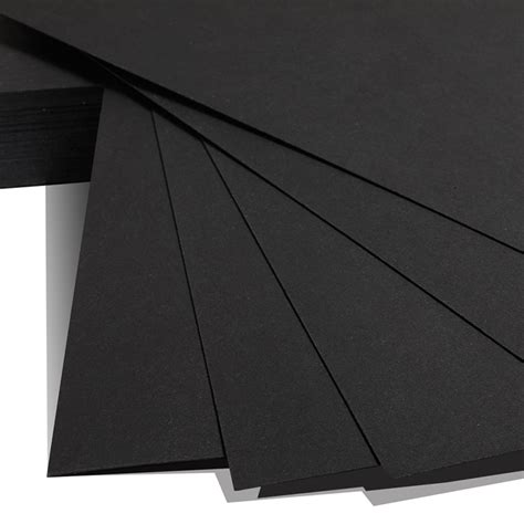 Black Cardboard 210gsm - A4 100pk