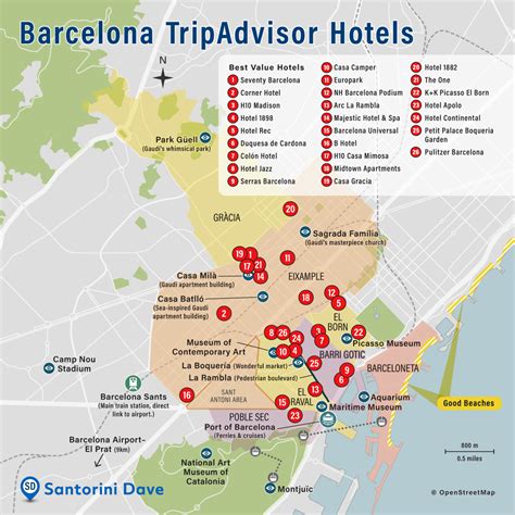 BARCELONA HOTEL MAP