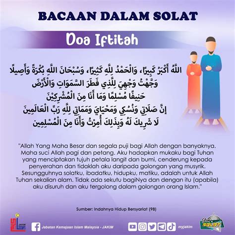 Doa Iftitah (bacaan Arab dan Rumi) - Info Pelajar