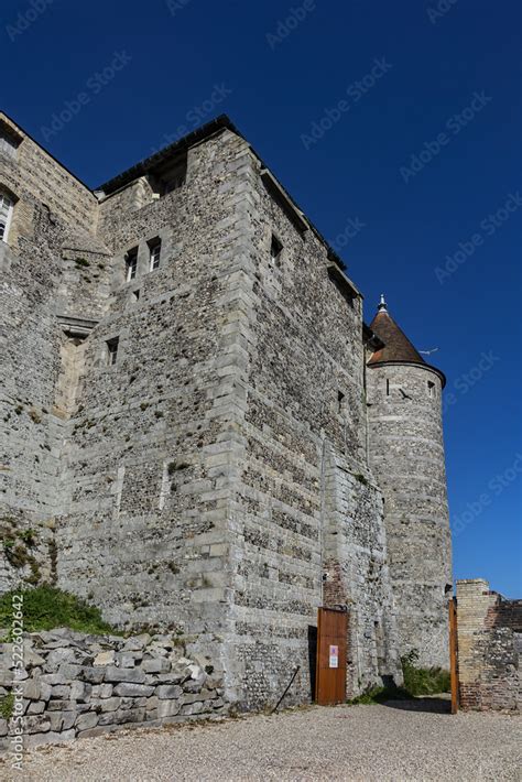 View of Dieppe Castle (Chateau de Dieppe). In 1188, King Henry II of England founded the Chateau ...