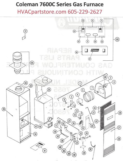 7680C856 Coleman Gas Furnace Parts – HVACpartstore