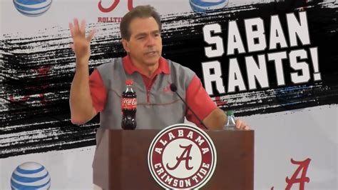 Nick Saban's best press conference moments and rants! (NSFW) - YouTube