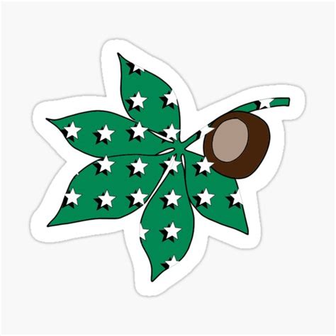 Buckeye Leaf Stickers | Redbubble