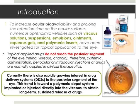 Ocular Drug Delivery System.