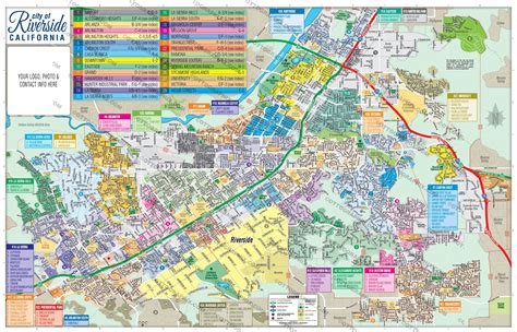 Riverside City Map, CA (3 versions: Full, West, East) – Otto Maps