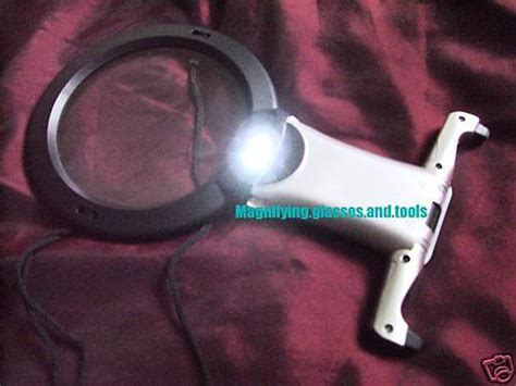 Cross stitch neck magnifier magnifying glass LED light | eBay