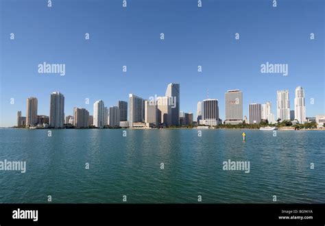 Downtown Miami Skyline, Florida USA Stock Photo - Alamy